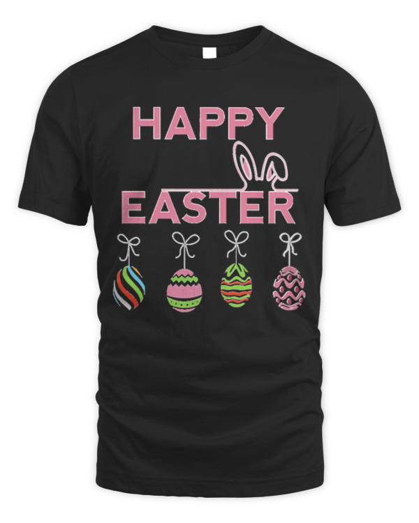Easter Bunny T- Shirtpink happy easter day T- Shirt