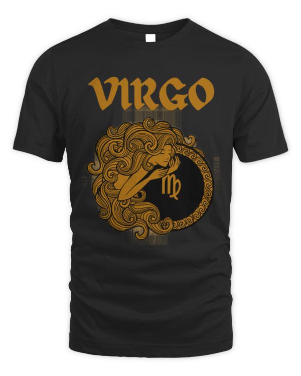 Virgo T-ShirtVirgo Maiden Gothic Style T-Shirt
