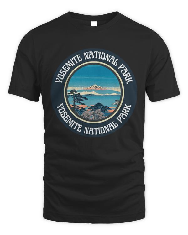 Yosemite Valley T- Shirt Vintage Yosemite National Park Valley of Japanese Music Vinyl T- Shirt