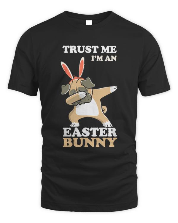 Easter Bunny Dabbing Easter Pug 2