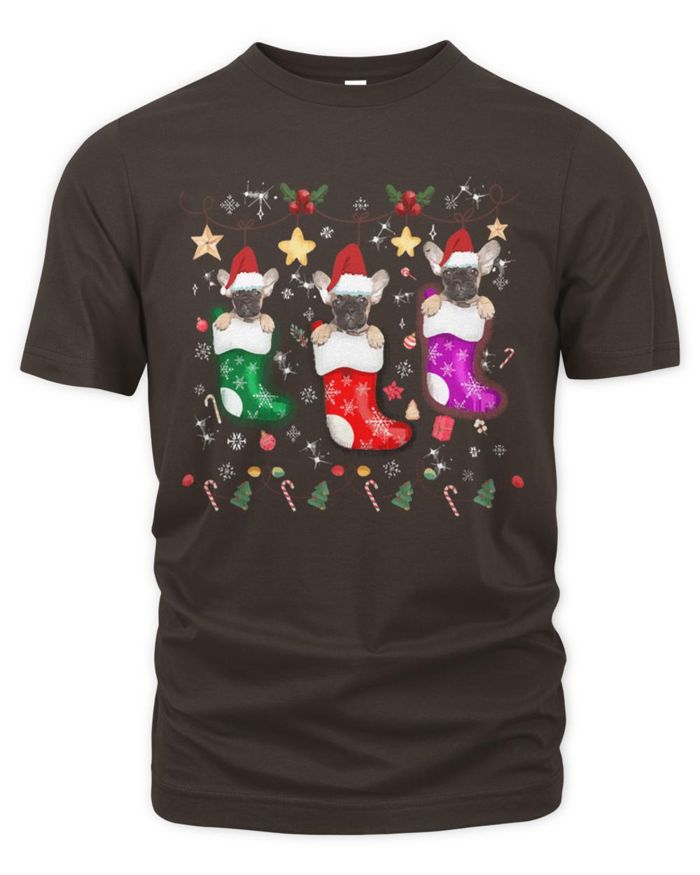 French Bulldog Christmas  Shirt Cute French Bulldog Christmas Lights French Bulldog Dog Lover Xmas Costume  950