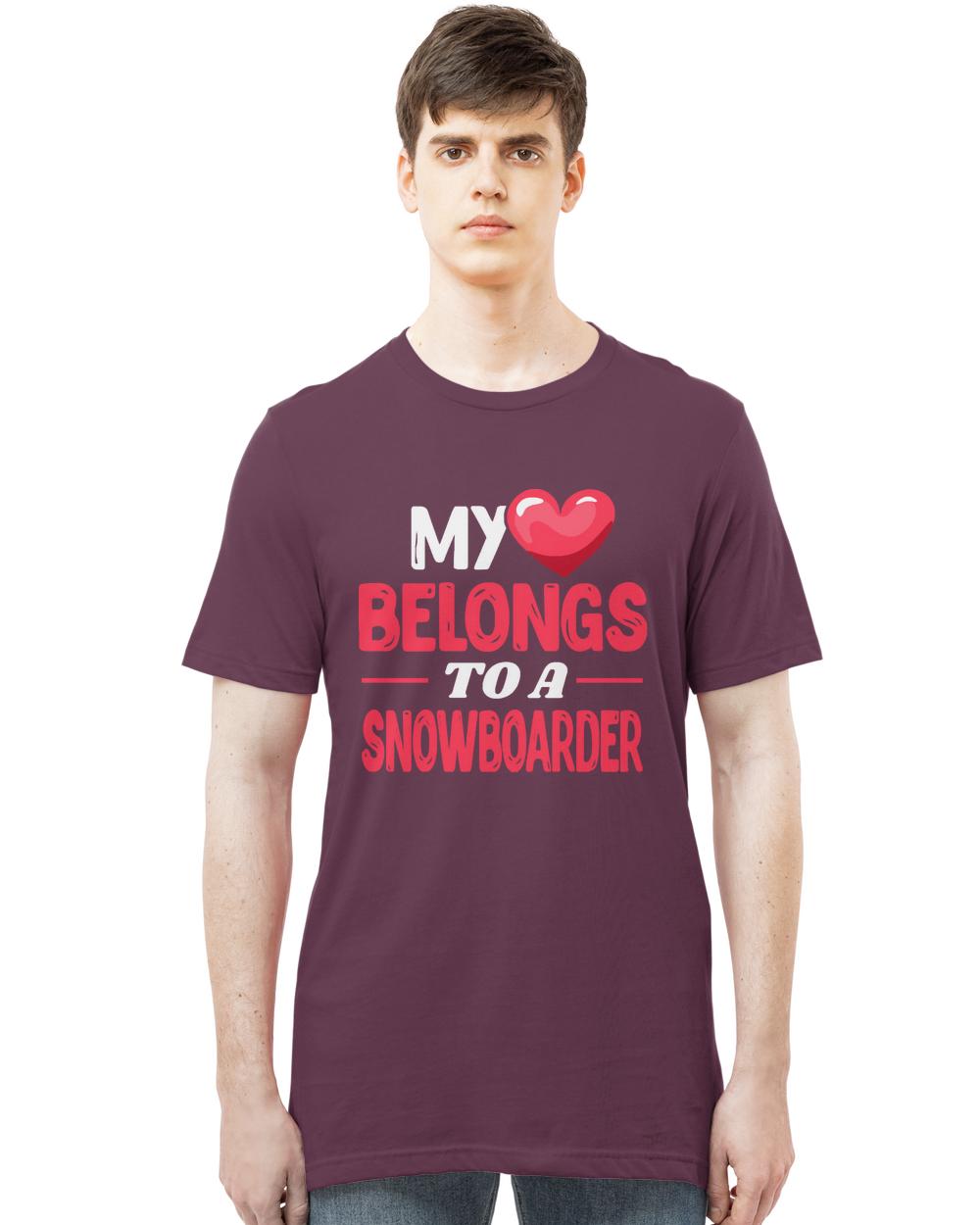 Snowboard T-ShirtMy heart belongs to a snowboarder T-Shirt