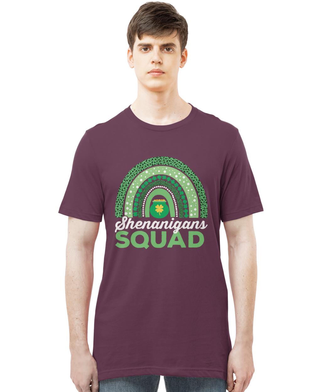 Shenanigans Squad T-ShirtShenanigans Squad St Patrick's Day Rainbow Team T-Shirt_by DetourShirts_