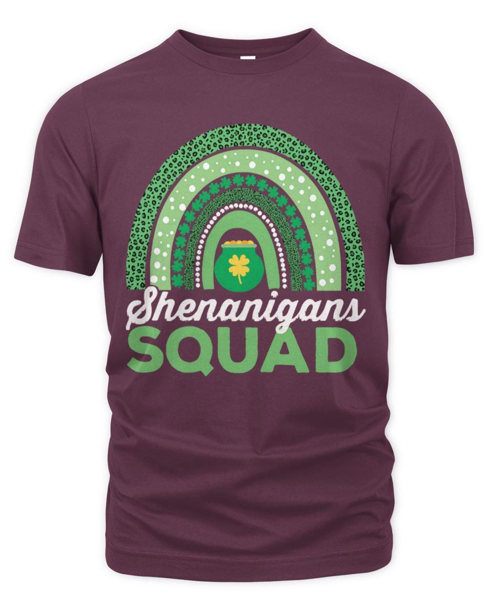 Shenanigans Squad T-ShirtShenanigans Squad St Patrick's Day Rainbow Team T-Shirt_by DetourShirts_
