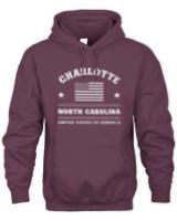 Usa Cities T- Shirt Charlotte North Carolina U S A T- Shirt