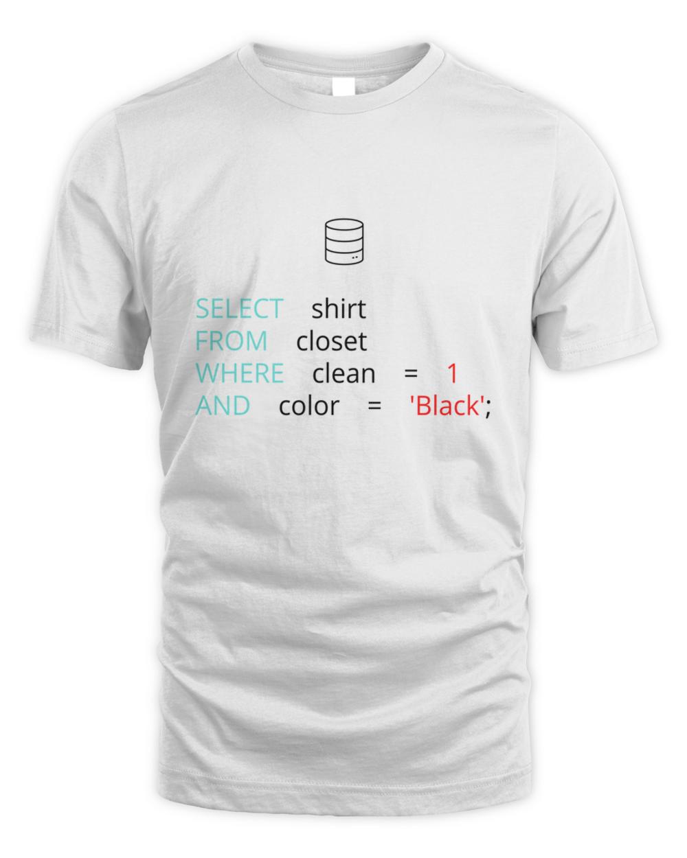 Premium funny sql database programmer joke t-shirt