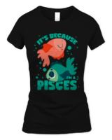 Pisces T- Shirt Pisces Horoscope Star Sign T- Shirt
