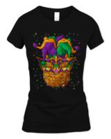 Pineapple Mardi Gras T- Shirt Pineapple Mardi Gras Carnival Jester Mask Funny Festival T- Shirt (1)