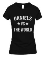 Official daniels vs the world family reunion last name team custom  t-shirt