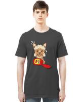 Yorkshire Terrier T- Shirt Naughty Yorkshire Terrier Spilled Ketchup T- Shirt