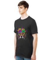 Pointer Mardi Gras T- Shirt Pointer Mardi Gras Dog Face Carnival Jester Festival T- Shirt