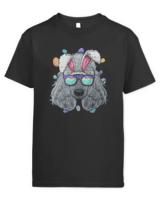 Poodle Easter T- Shirt Poodle Easter Bunny Ears Dog Funny Easter Eggs Hunting T- Shirt