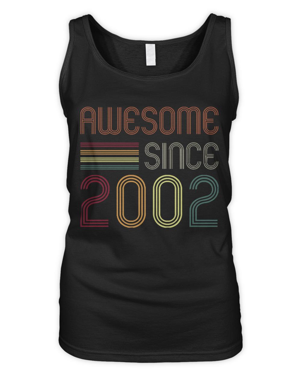 Awesome Since 2002 T-ShirtAwesome Since 2002 21st Birthday Retro T-Shirt