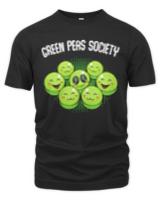 Vegetables T- Shirt Peas - Green Peas Society - Cute Kawaii Vegan Pun T- Shirt