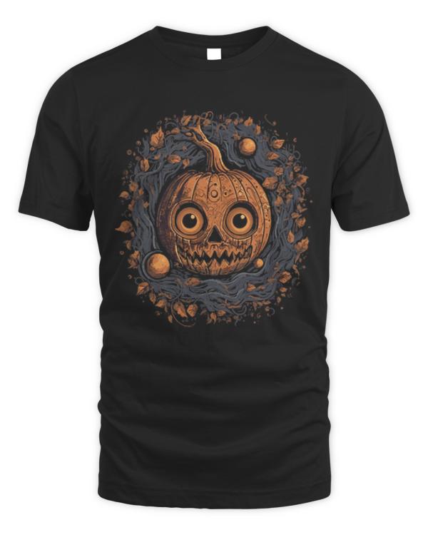 Pumpkin T-ShirtSpooky Pumpkin Face T-Shirt (1)