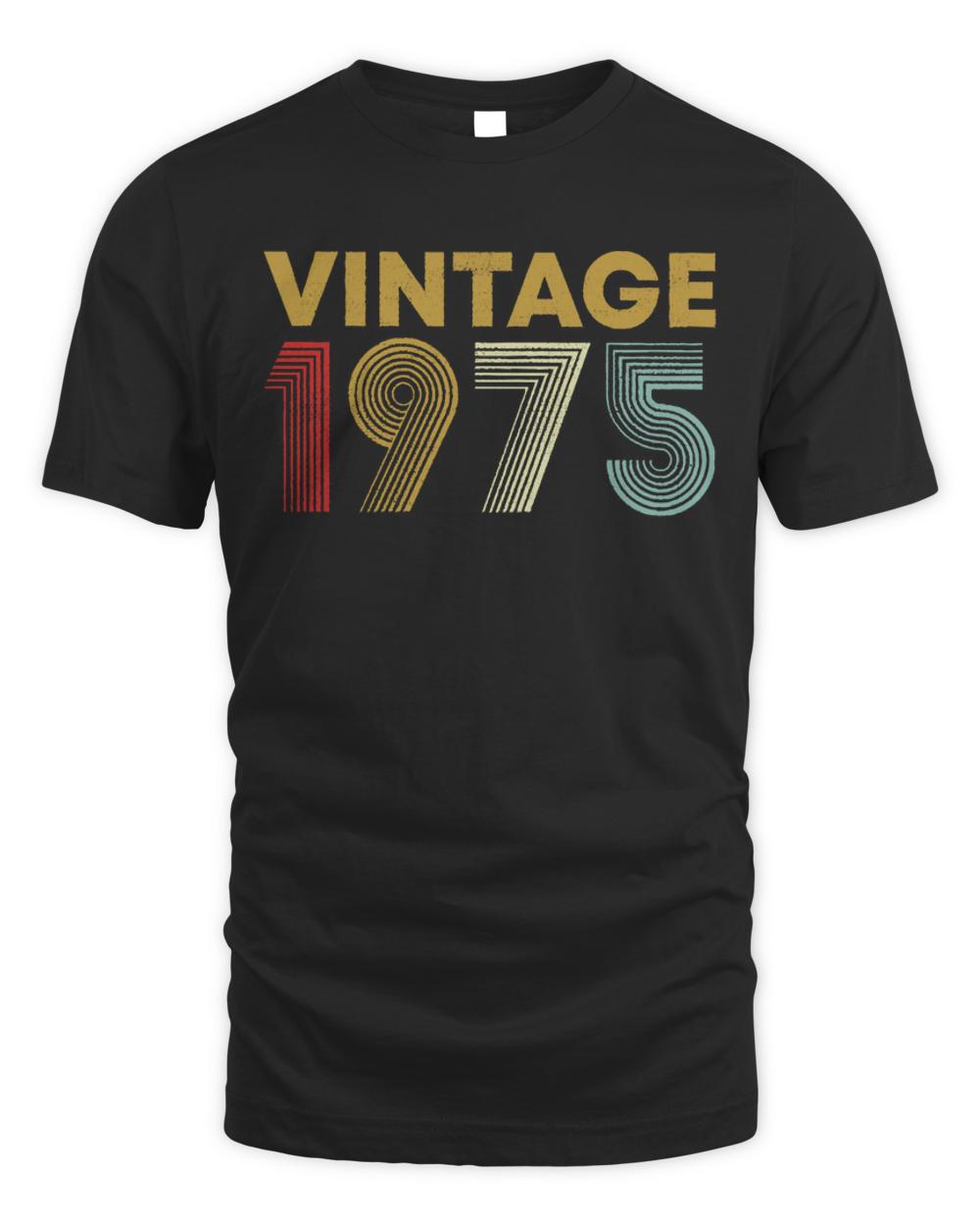 Vintage 1975 T-ShirtVintage 1975 48th Birthday 48 Years Old T-Shirt