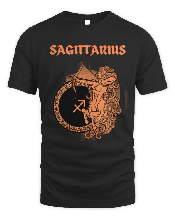 Sagittarius T-ShirtSagittarius Centaur Gothic Style T-Shirt