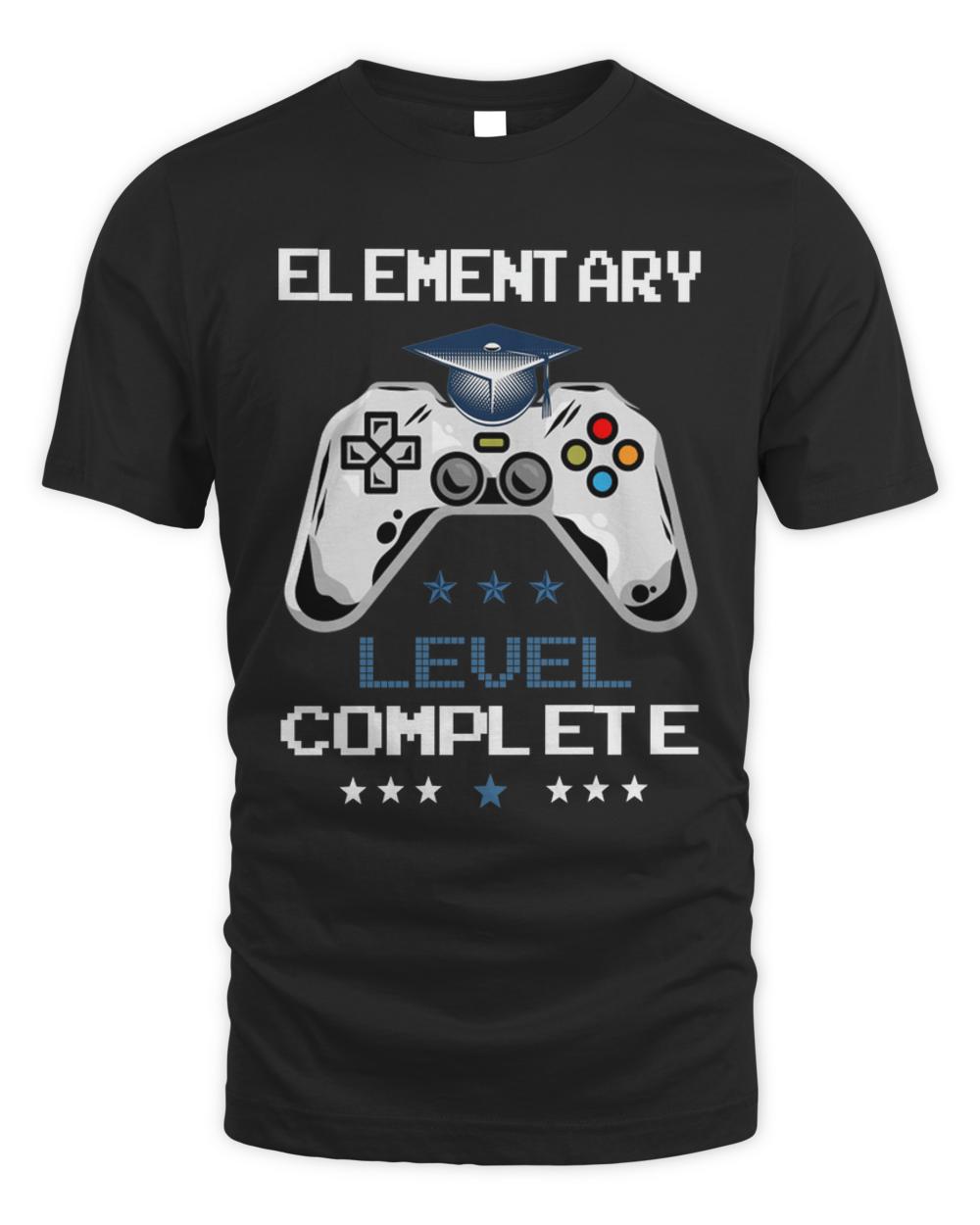 Original elementary level complete gamer class of  graduation t-shirt
