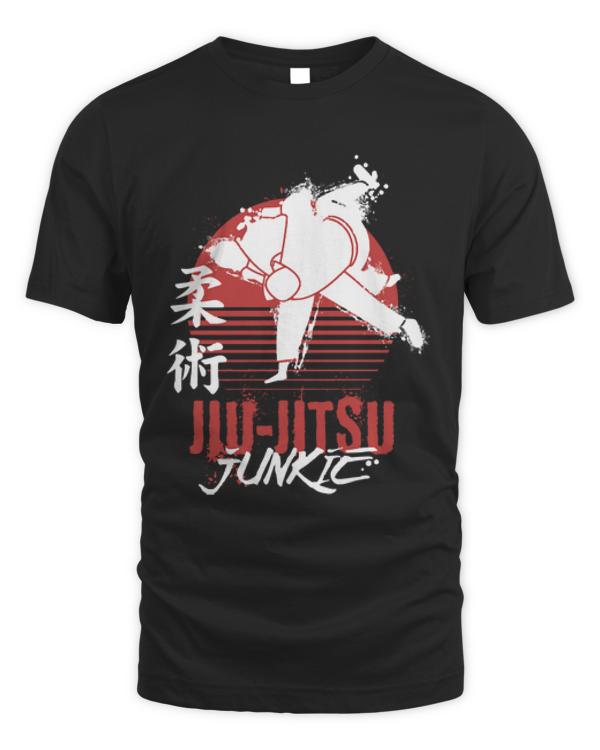 Jiu Jitsu T-ShirtJiu Jitsu Junkie Martial Arts T-Shirt_by DetourShirts_