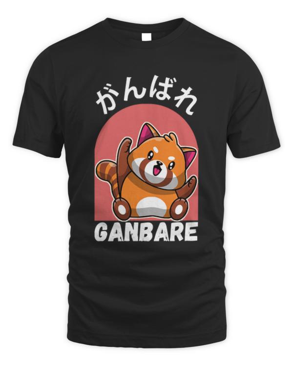 Kawaii T-Shirtkawaii ganbare red panda T-Shirt