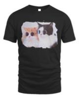 Cat Lover Gifts T- Shirt Cute Cat Couple T- Shirt