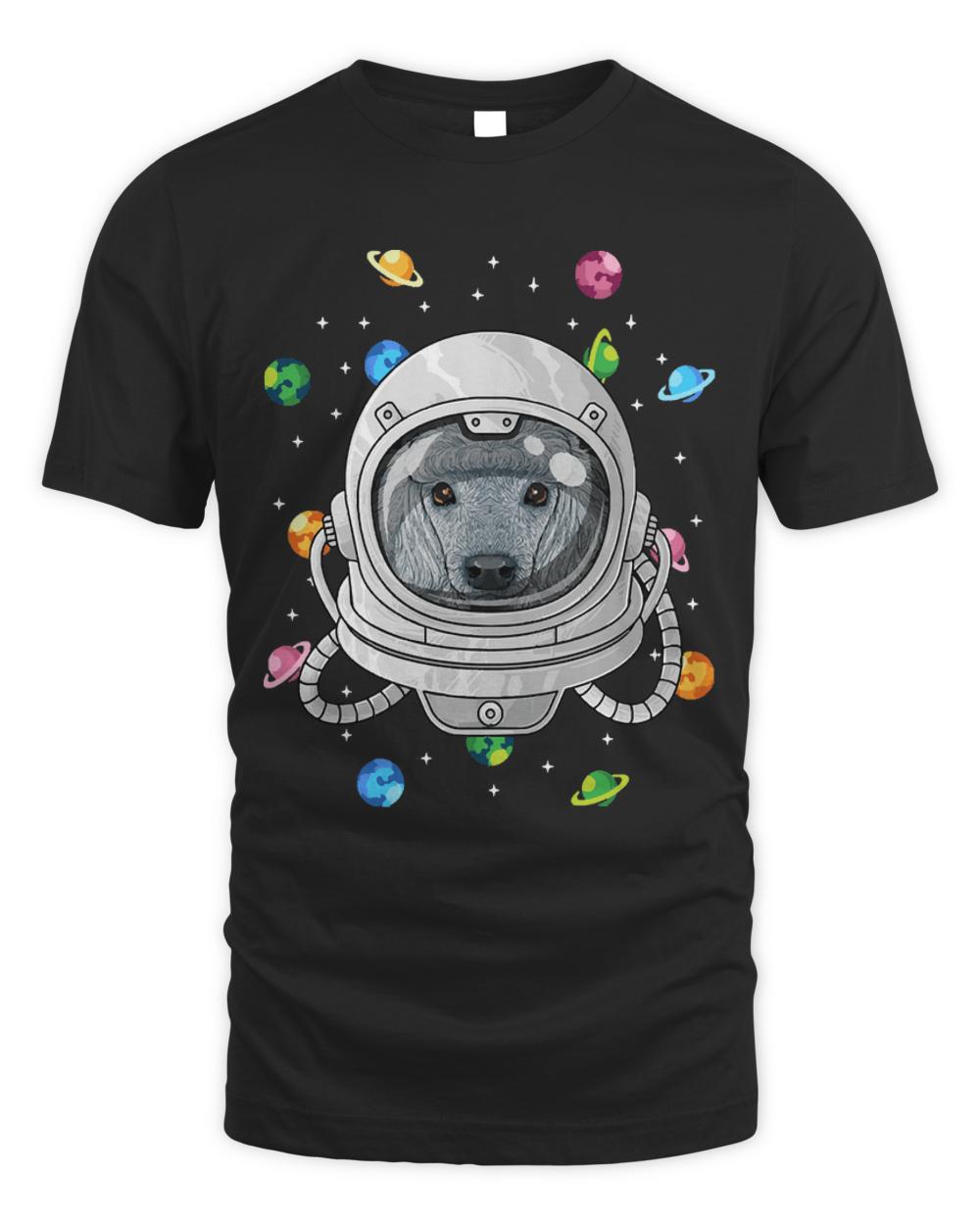 Poodle Astronaut T- Shirt Poodle Astronaut Dog Deep In Space Cosmic Universe T- Shirt