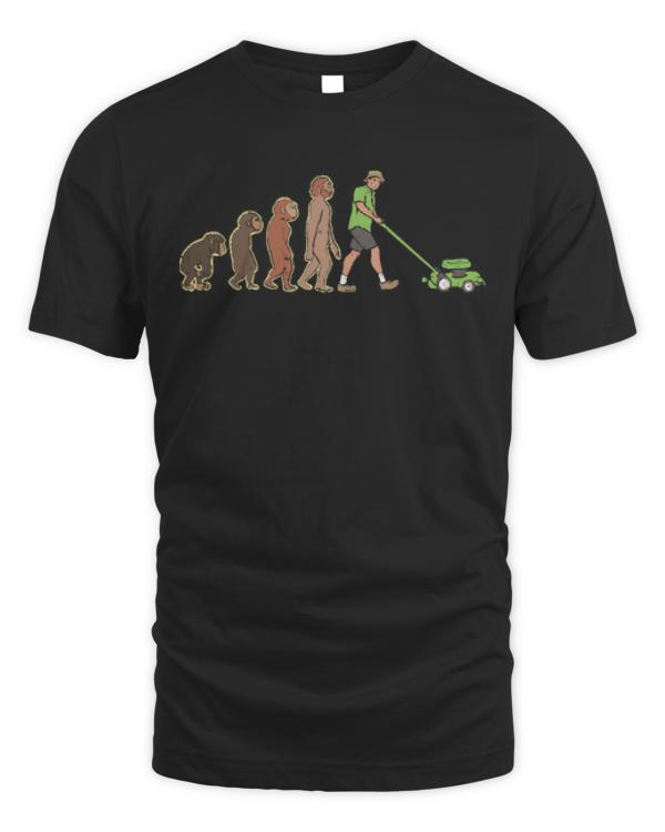 Lawn Mower T-ShirtFunny Evolution of a gardener T-Shirt