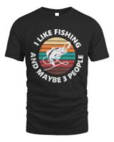 Fisherman T- Shirt I Like Fishing T- Shirt