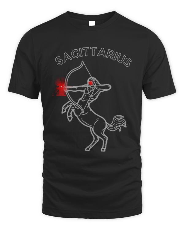 Sagittarius Zodiac Sign T-ShirtSagittarius _ Evil Red Eyed Centaur T-Shirt