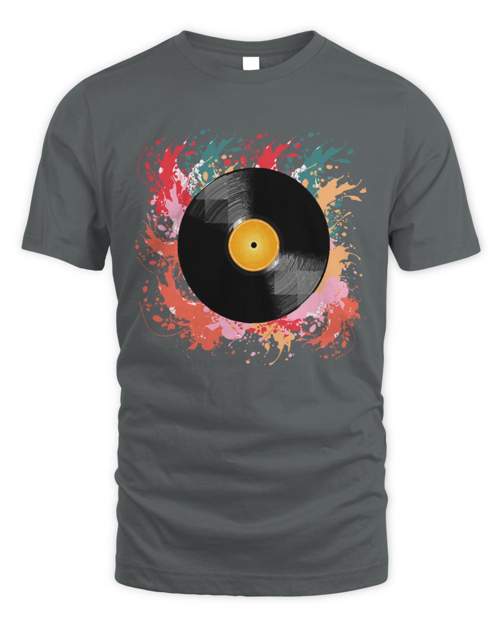 Vinyl Record Lover T-ShirtRetro Vinyl Records LP _ Vinyl Record Lover T-Shirt