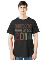 Awesome Since 2014 T-ShirtAwesome Since 2014 9th Birthday Retro T-Shirt