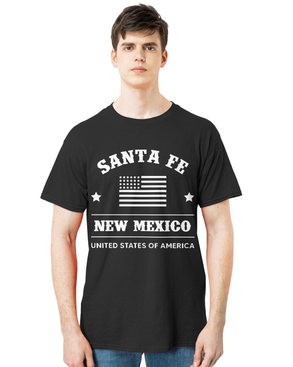 Usa Cities T- Shirt Santa Fe New Mexico U S A T- Shirt