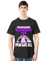 Nice migraine awareness cute unicorn purple ribbon13211 t-shirt
