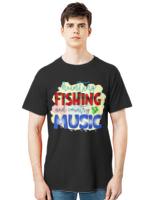 Fisherman T- Shirt Hunting Fishing And Country Music T- Shirt