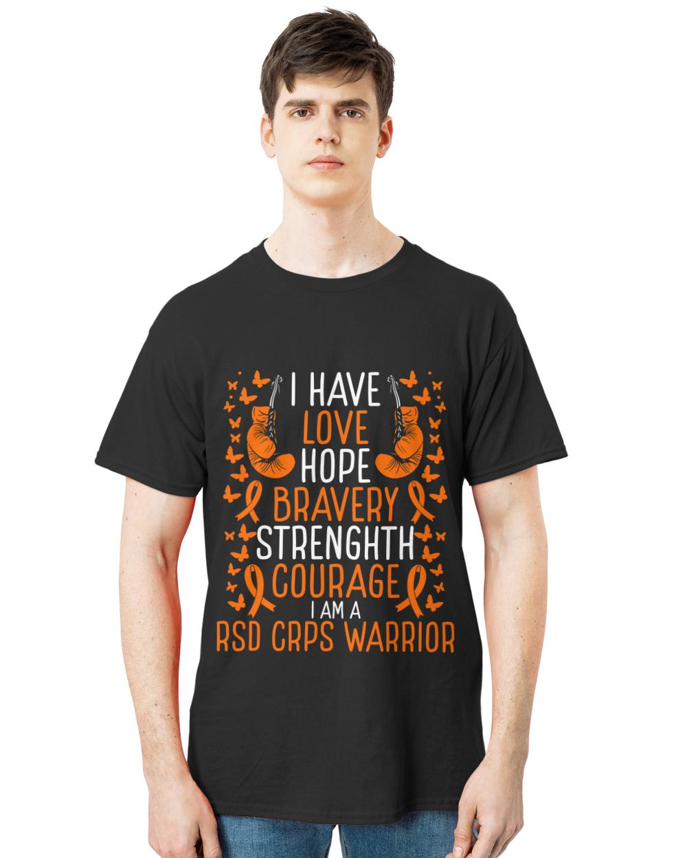 Nice rsd crps awareness peace hope  rsd crps warrior t-shirt