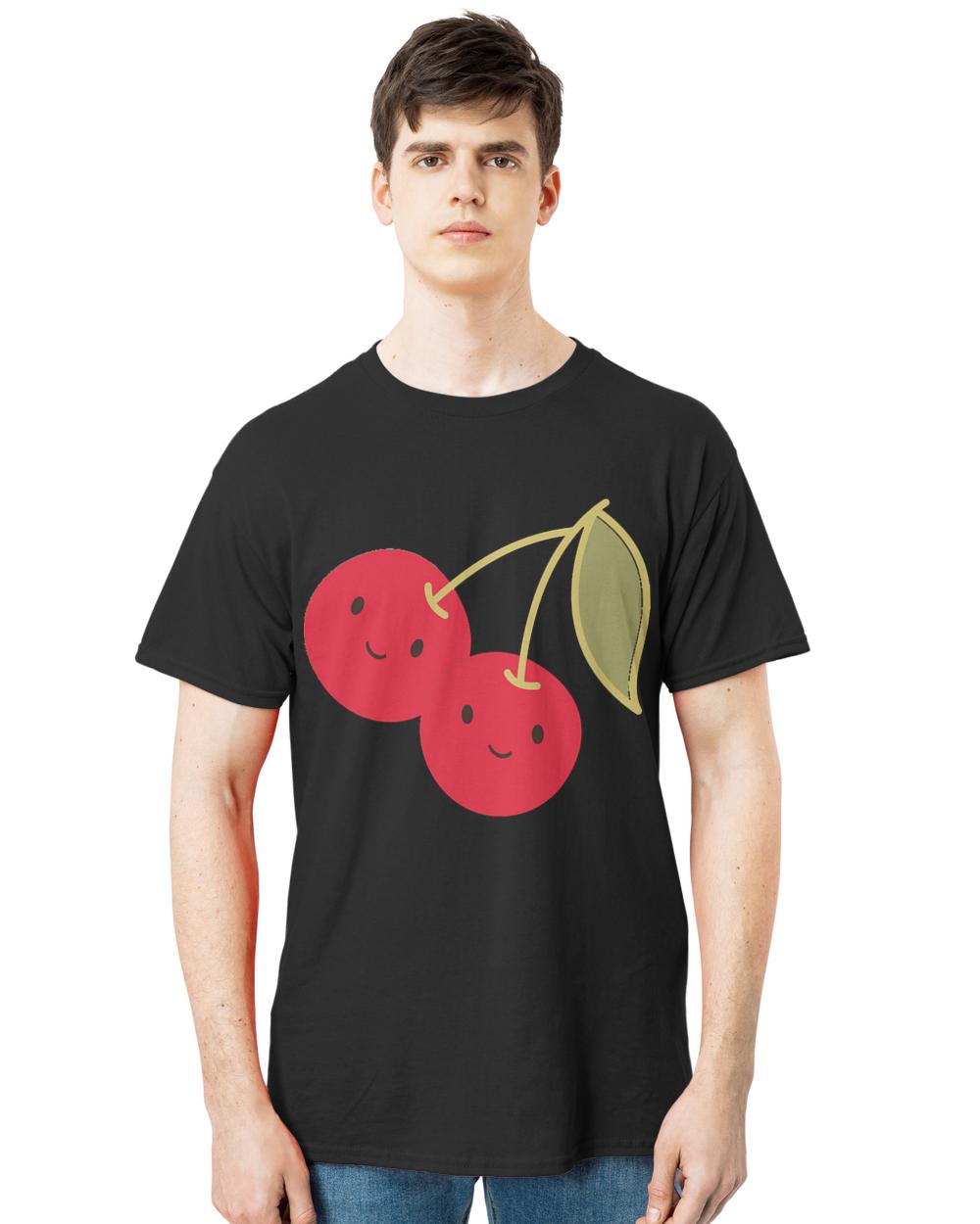 Cherries T- Shirt Cute Kawaii Red Cherries T- Shirt