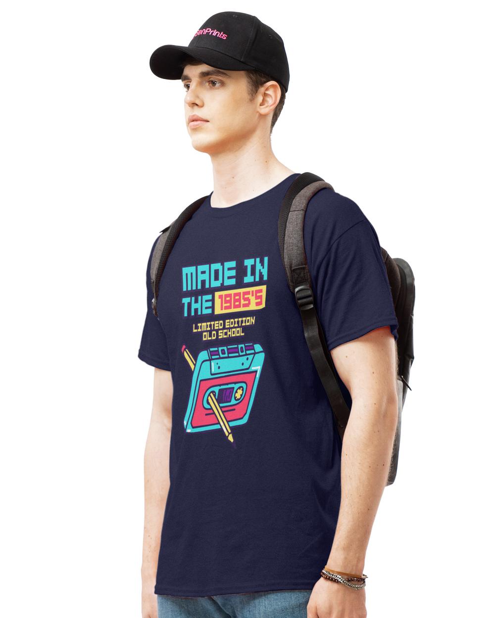 Old School Birthday T- Shirt Made in the 1985's Retro Cassette Tape T- Shirt