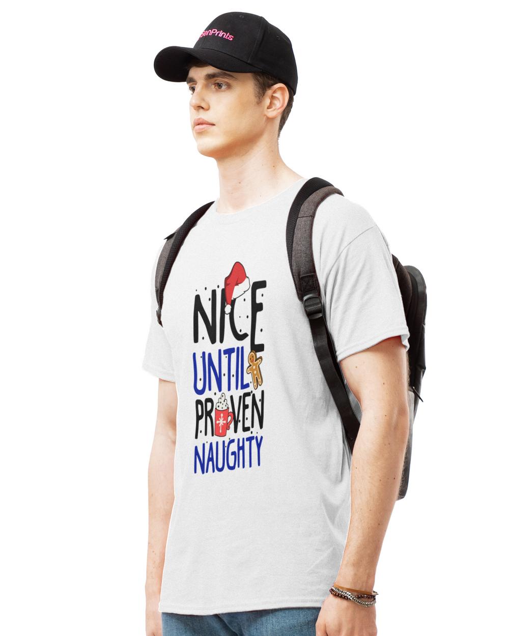 Premium nice until proven naughty funny christmas sweatshirt t-shirt