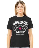 Present For Family T- Shirt This is what an Awesome Aunt looks like T- Shirt