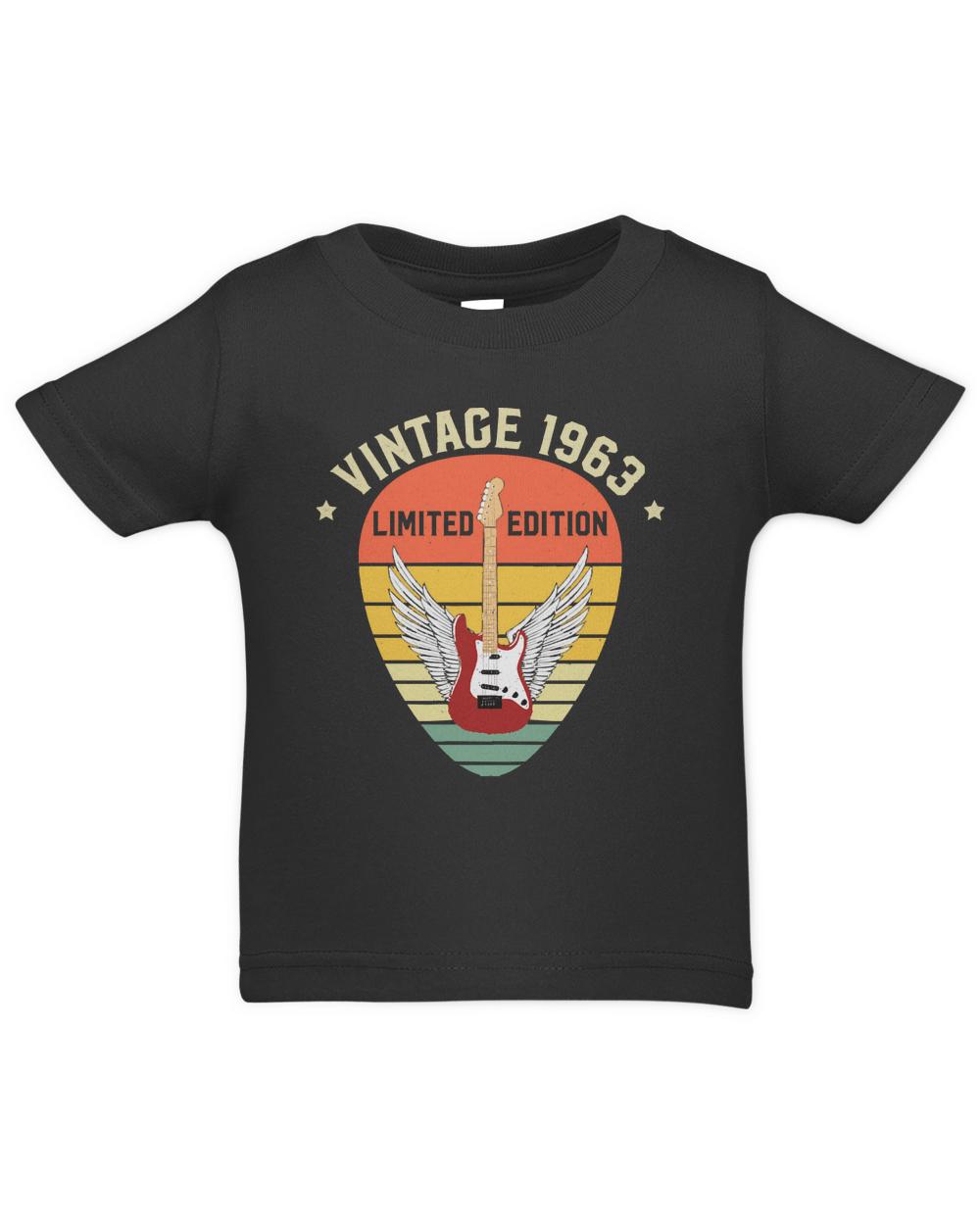 Vintage 1963 T- Shirt Vintage 1963 Limited Edition Guitar T- Shirt